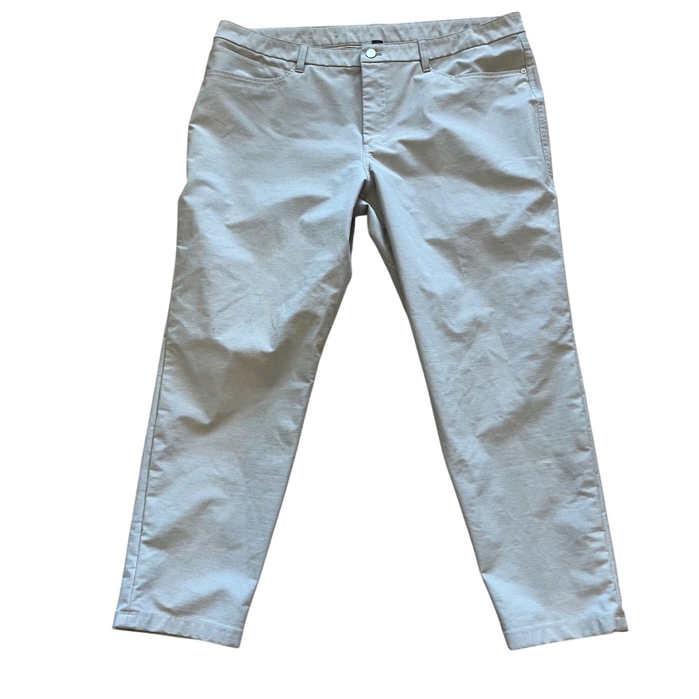 Lululemon Commission Pant Mens 40 Slim Fit Light Khaki Tan Chino Trousers‎ 40x28
